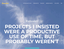 Tablet Screenshot of kumodori.com